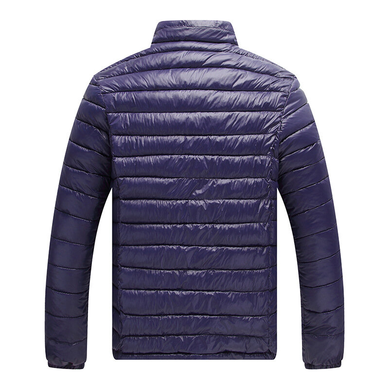 Jaquetas frívolas masculinas de marca, jaqueta de algodão acolchoada, colarinho masculino curto quente roupas acolchoadas de algodão, MRMT, 2024