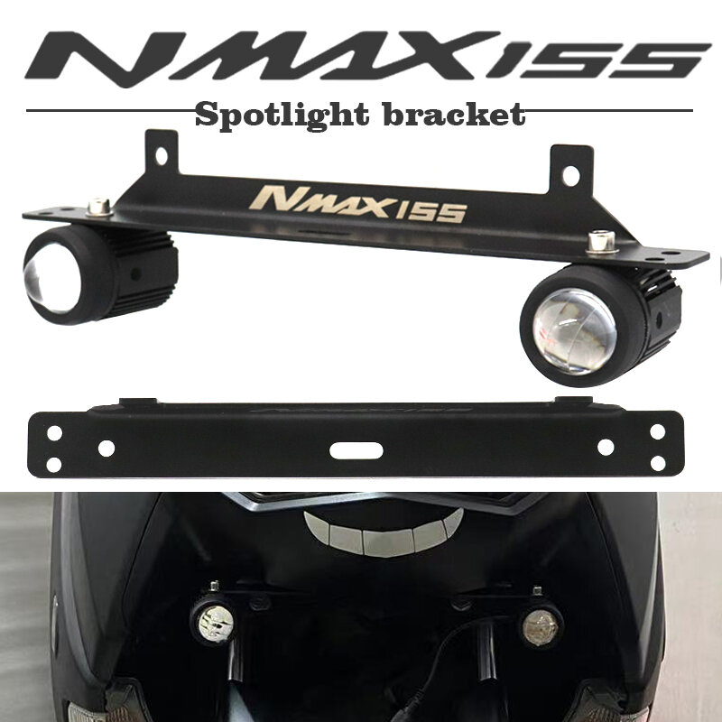 Suporte de suporte Spotlight para YAMAHA NMAX155, montagem esportiva de luzes de neblina, acessórios de motocicleta, 2020, 2021, 2022, N-MAX NMAX 155