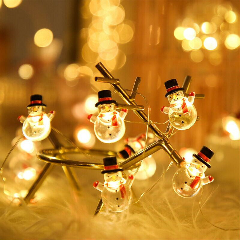 2m/3m/5m papai noel boneco de neve led string luz guirlanda árvore de natal decoração luz para casa ano novo navidad decoração