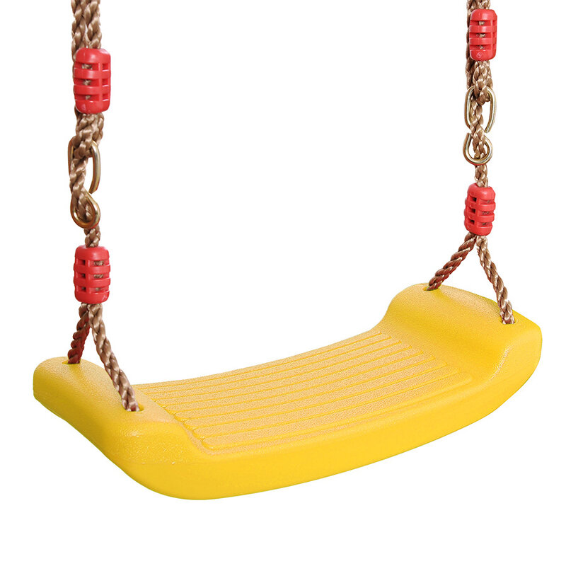 Balançoire de jardin pour enfants, jouet volant, siège suspendu, avec cordes réglables en hauteur, jouets d'intérieur et d'extérieur, planche incurvée arc-en-ciel