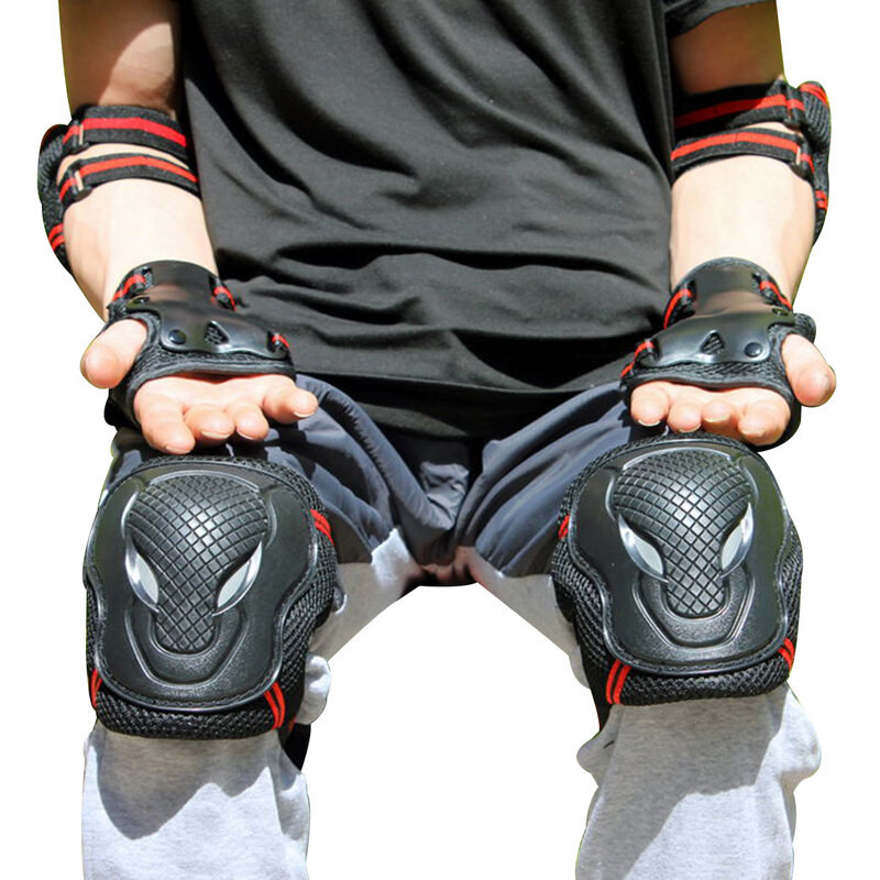 Kit d'équipement de protection pour patinage à roulettes, combinaison de sport extrême, Anti-Collision, maille douce, Design de Surface, doublure en tissu respirant, sûre