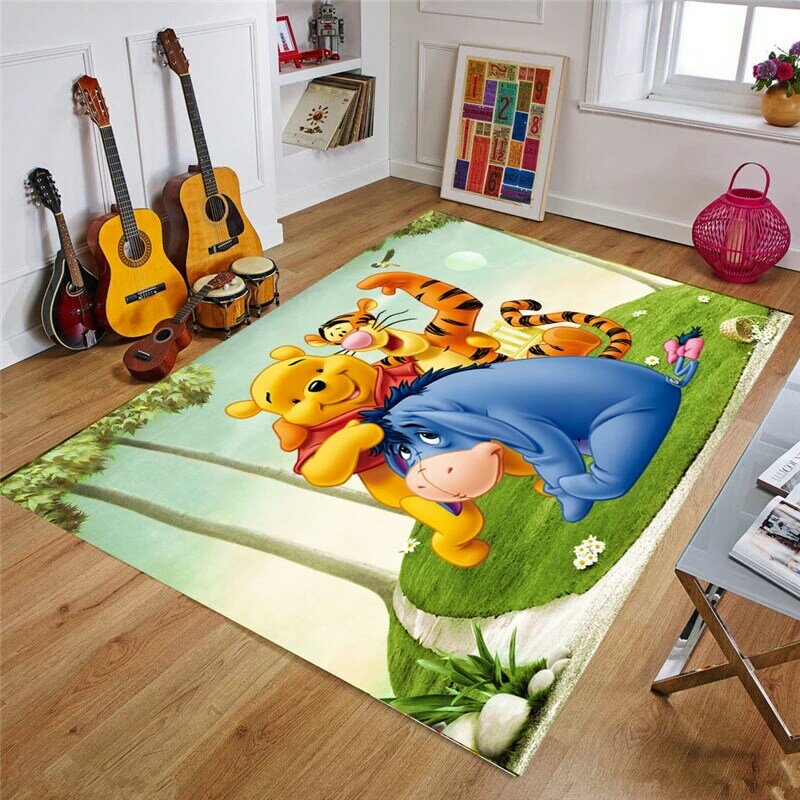 Disney-alfombra antideslizante de dibujos animados para niños, Alfombra de juego de 160x80 CM para habitación de niños, dormitorio de niña nórdica, manta para sala de estar