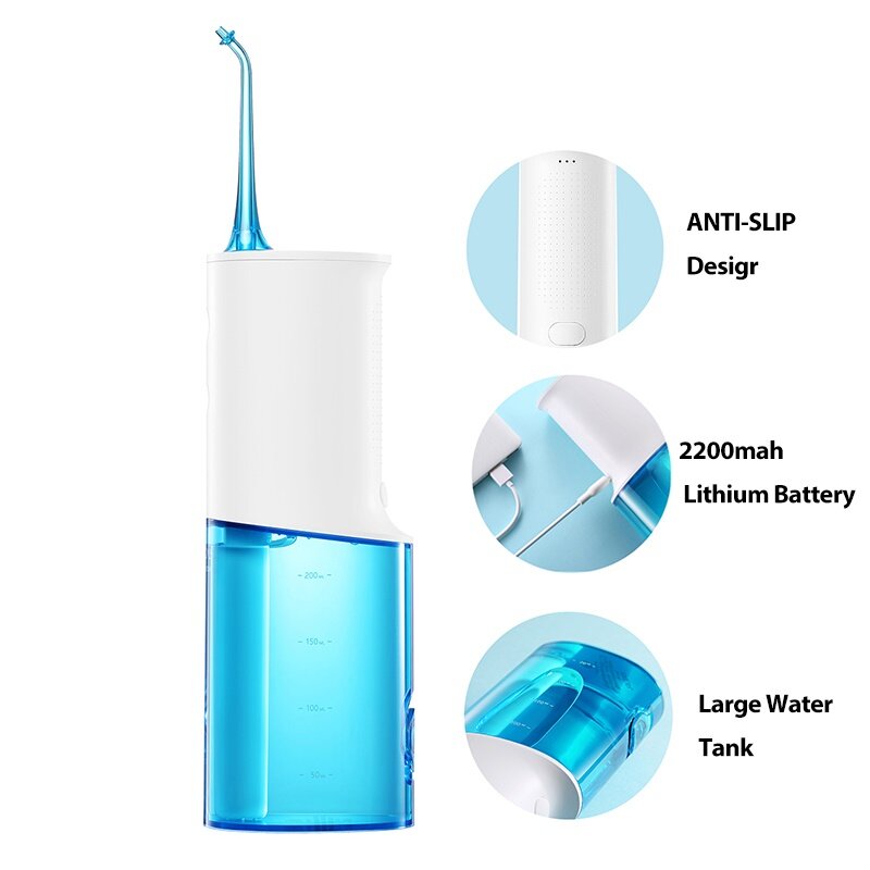 Soocas-ポータブル口腔洗浄器、USB充電式、歯科用水液量サー、安定した流量、ipx7防水、歯クリーナーw3、w1