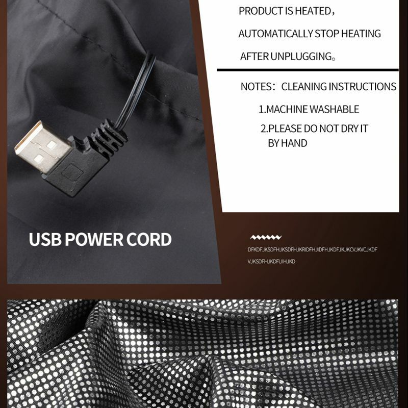 Jaket pemanas listrik pria dan wanita, 9 zona rompi pemanas listrik pakaian olahraga mantel panas Graphene jaket pemanas USB untuk berkemah