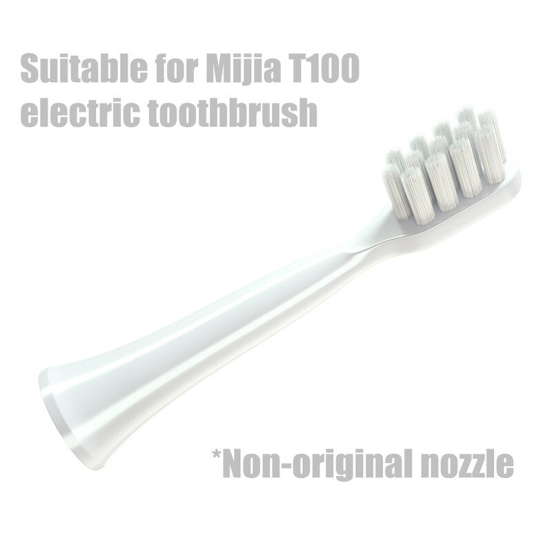 6 pçs dupont cabeças de substituição macia para mijia t100 mi inteligente escova de dentes elétrica limpeza clareamento dos dentes bicos
