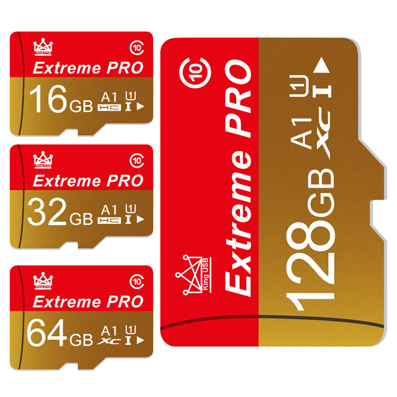 Extreme Pro Mini Cartão de Memória SD, Cartão Flash de Alta Velocidade, TF Cartão para Telefone, Câmera, Drone, 256GB, 128GB, 64GB, 32GB, 16GB, U1, V10