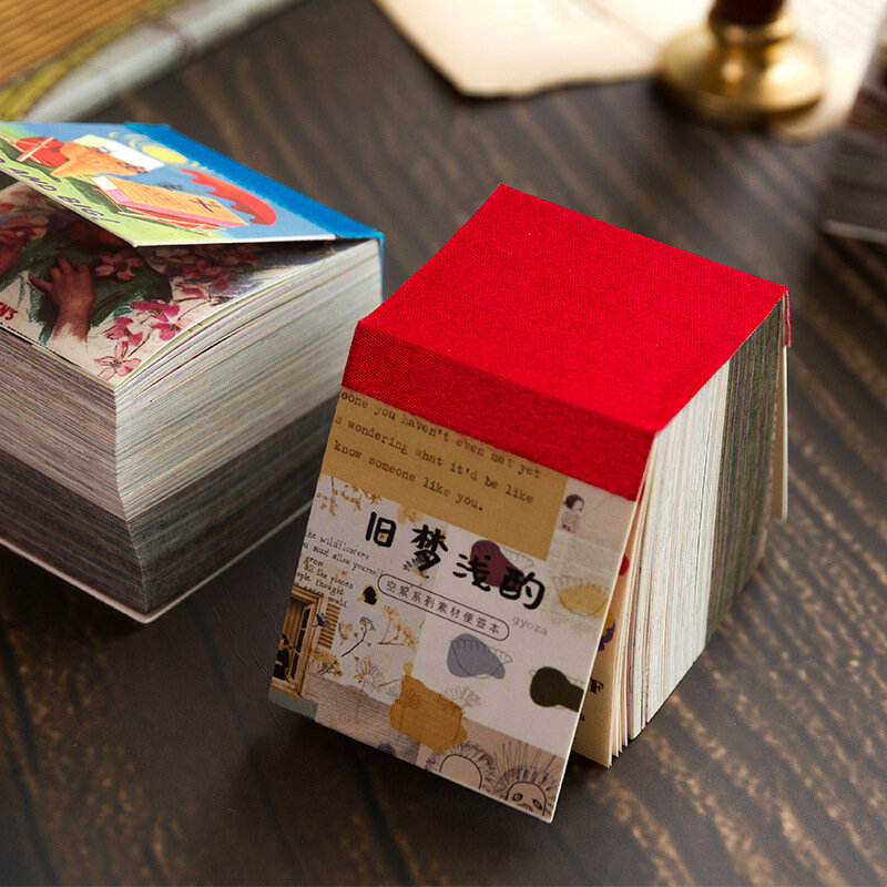 400枚メモ帳素材紙レトロと新鮮なオランダのスクラップブッキングカードレトロな背景装飾紙