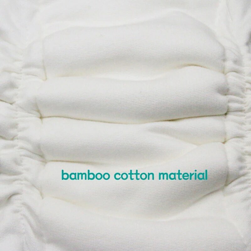 Usurpon-inserto de algodón de bambú reutilizable e impermeable con refuerzo para piernas, pañal de bebé, almohadilla de inserción de algodón orgánico, 1 unidad