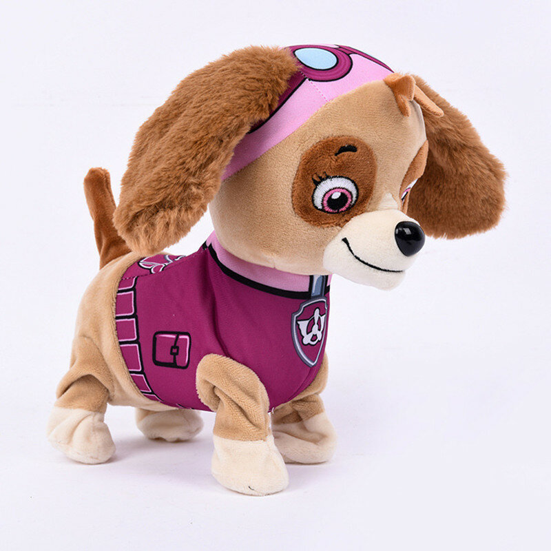Figure 6pcs Lovely Electronic Toys Dog For Kids Baby Sound Control Dog Walking Singing Interactive Pets Gift Robot Electronica