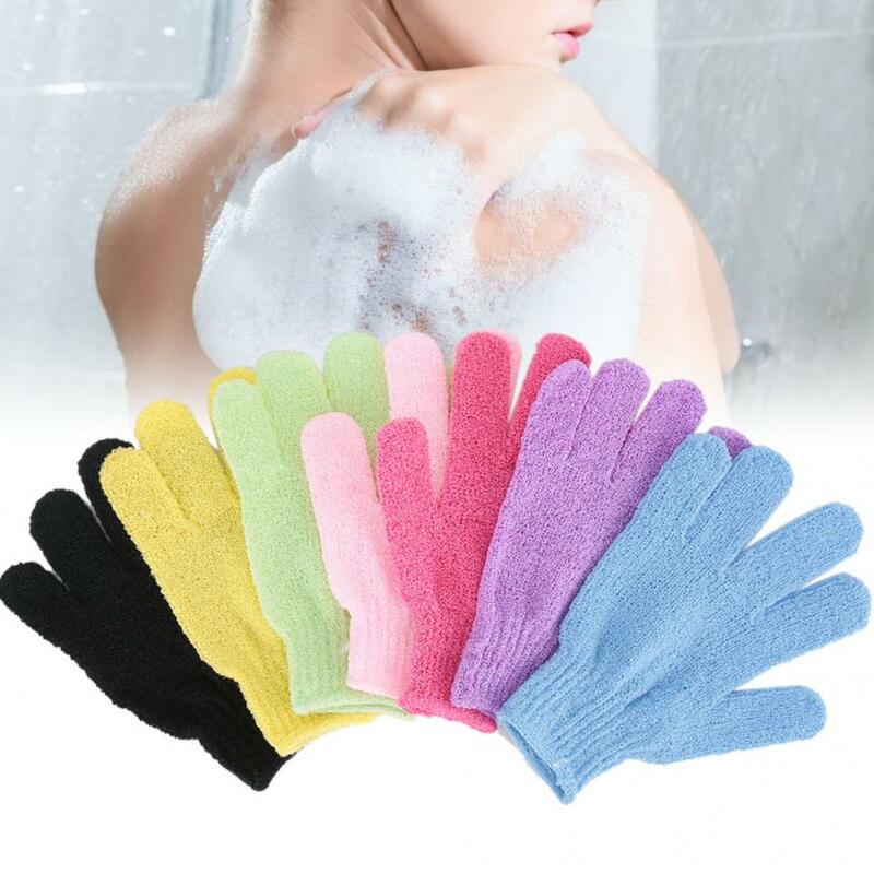 ถุงมืออาบน้ำ7Pcs ลึกทำความสะอาดเซรั่มผลัดเซลล์ผิวสปานวดขัดถุงมือสบู่บาธบอมอาบน้ำทำความสะอาดถุงมือ