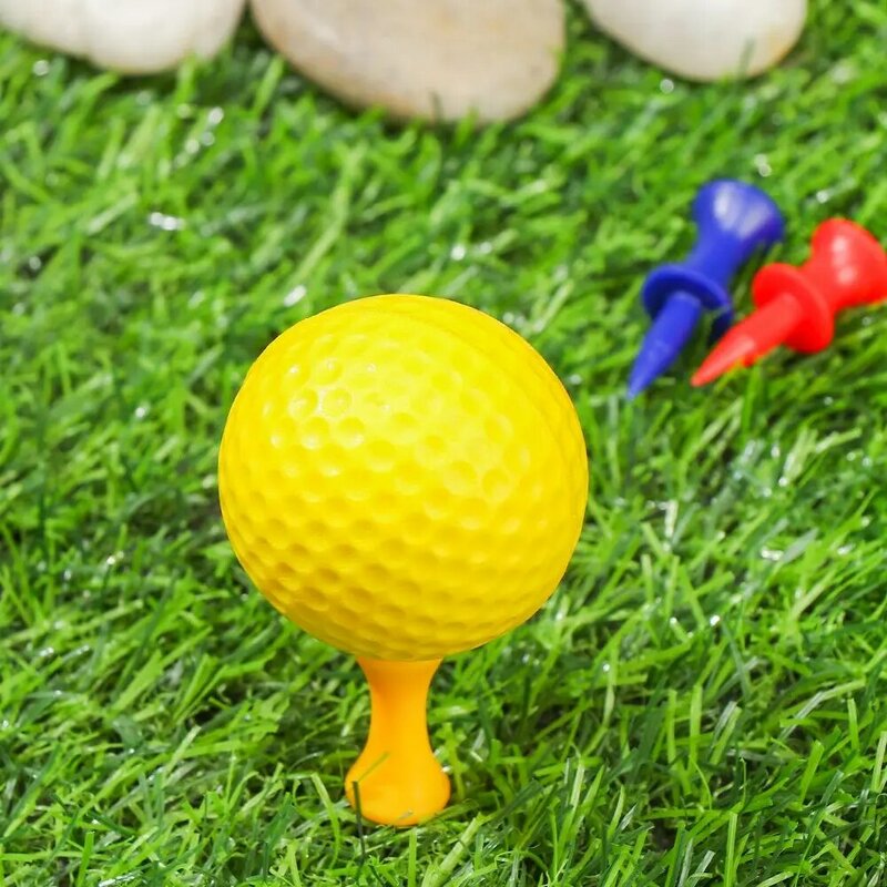 Alfombrilla de Golf de 70mm y 57mm, accesorios de entrenamiento de parte deportiva, pelota de Golf duradera colorida, soporte de camisetas de goma