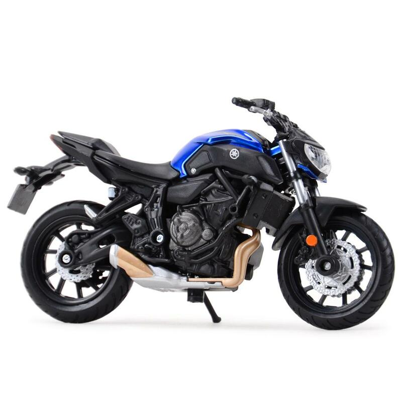 Maisto 1:18 2018 Yamaha MT07 statyczne odlewane pojazdy kolekcjonerskie hobby motocyklowe klocki