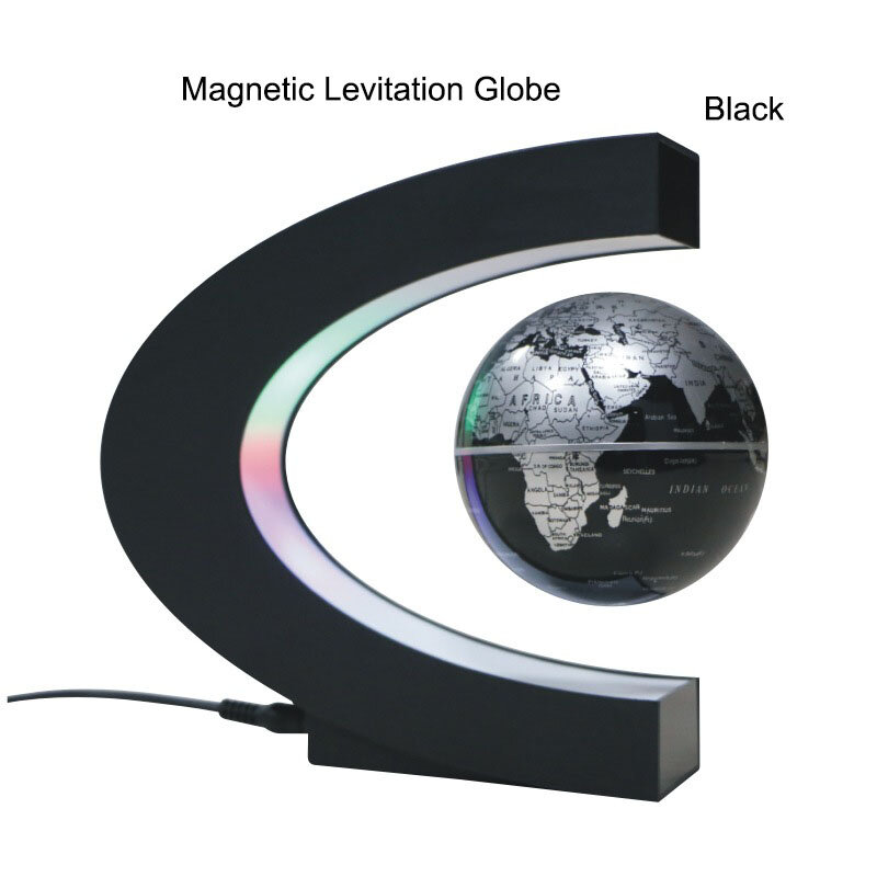 Magnetic Levitation Globe นักเรียนโรงเรียนการสอนอุปกรณ์ LED World แผนที่ Globe เด็กของขวัญเดสก์ท็อปวัฒนธรรมการศึกษาหัตถกรรม