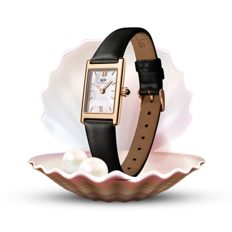 Часы наручные I & W женские, модные роскошные брендовые швейцарские водонепроницаемые сапфировые квадратные, с платьем