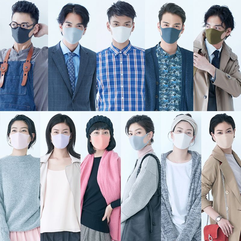 3 pièces éponge bouche masque pour adultes enfants santé lavable masque facial Anti poussière froid remplaçable enfant aîné couverture de protection