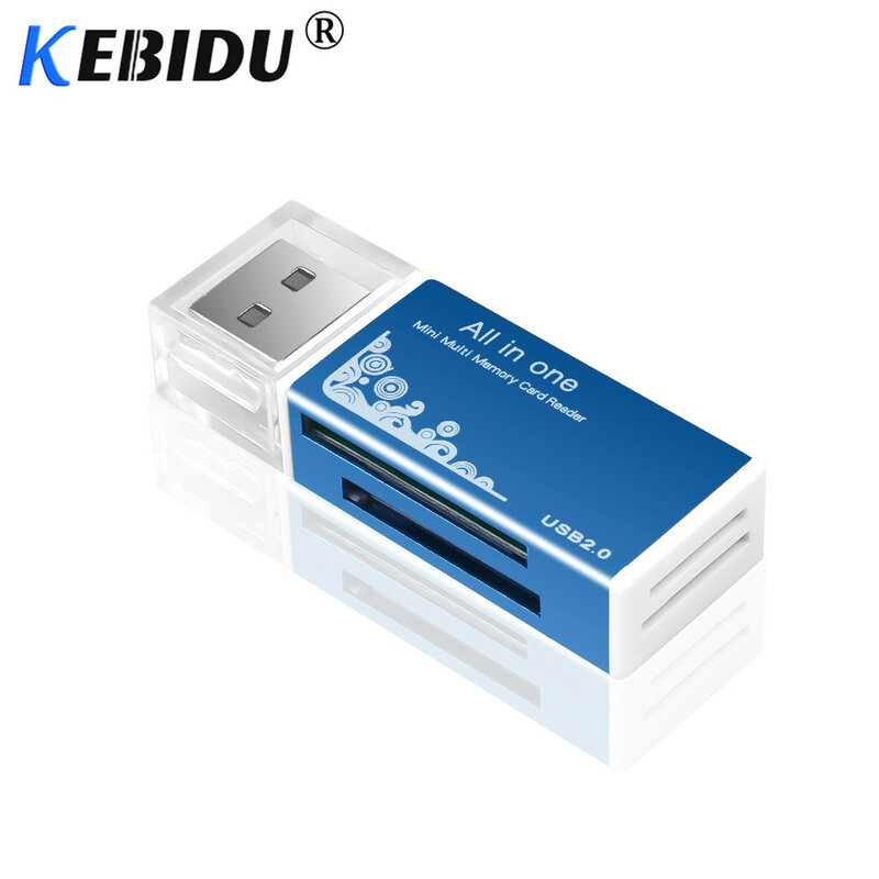 Kebidu Tutto In 1 lettore di Schede di Memoria USB 2.0 Multi SD/SDHC/MMC/RS MMC TF/MicroSD MS/MS PRO/MS DUO M2 All'ingrosso Lettore di Schede di TF