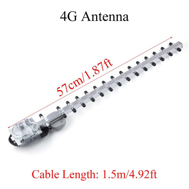 Antena Yagi inalámbrica para exteriores, amplificador con Cable, 25dBi, RP-SMA/SMA macho, 4G/2,4G, almacén de FR & RU