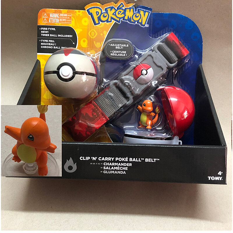 Zestaw pasków Pokémon zabawka Pokémon piłka pas bitwa potwór lalka Pokémon Pikachu EeveeAbra Psyduck zabawki dla dzieci na prezent