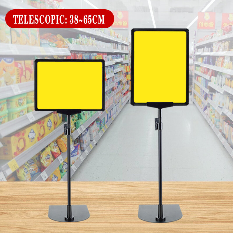 Vertical Fruit Shop Preço Tag Display Stand, Display Promoção, Armazém Billboard, Supermercado Preço Tag Shelf Bracket, A5