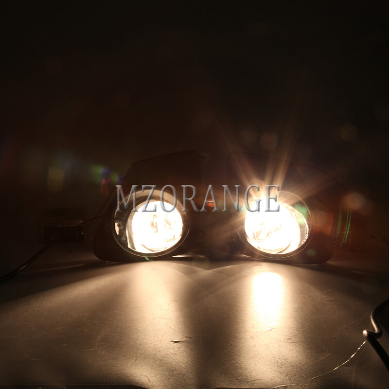 Lampu kabut LED rakitan untuk Toyota Corolla, 2011 2012 2013, lampu kabut, penutup Harness, bingkai kisi, Aksesori Mobil