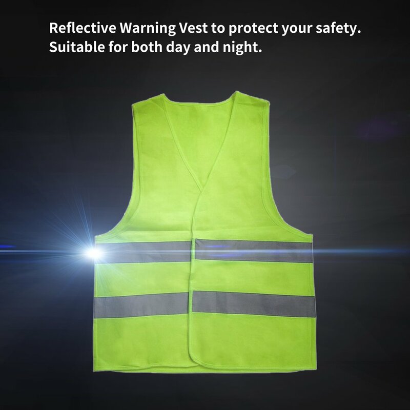 Gilet giallo arancione blu verde colore riflettente fluorescente abbigliamento di sicurezza per esterni in esecuzione ventilare sicuro alta visibilità