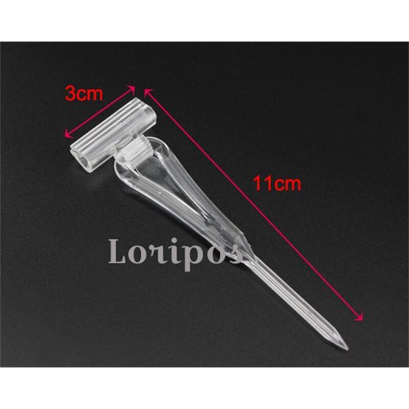 Pop Plastic Clear Clip Sign Card Price Tag Holder Advertising Label Display Stand Detachable Rack In Retail Supermarket Store
