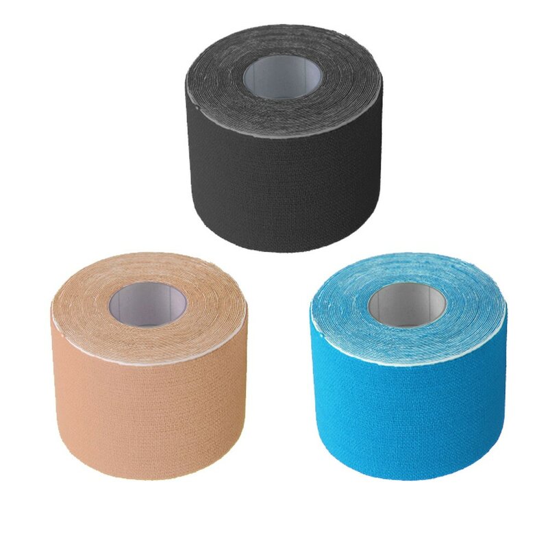 1 Roll 5cm X 5m Kinesiology Tape Muscle Bandage Sports KT Muscle Injury Strain Support Physio Sports Pain Relief Stickers