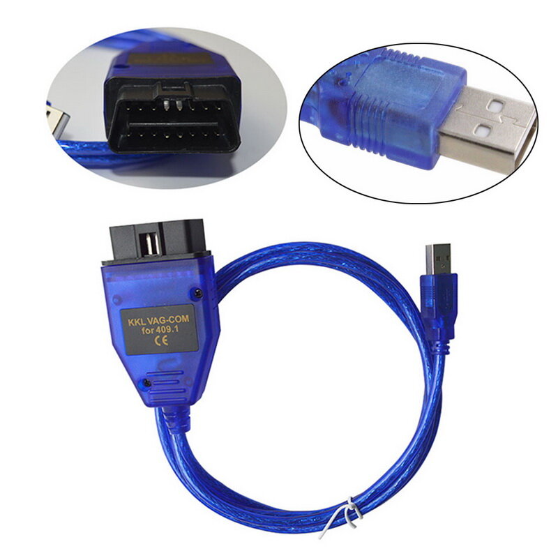 Newest For VAG KKL 409.1 FTDI FT232RL Chip For VAG Group OBD2 Car Diagnostiic Tool 409 Cable USB Interface VAG409 Scanner Tool