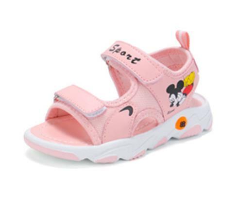 Girls Sandals 2020 New Korean Summer Boys Shoes Kids Children Girl Cartoon Mickey Rubber Sandals Baby Shoe Middle Big Child