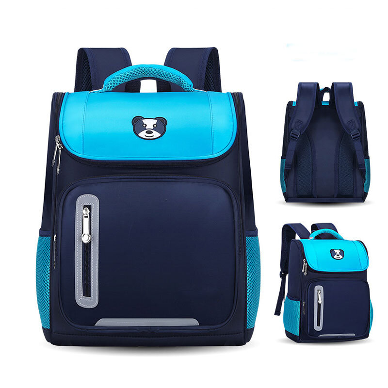 Детский школьный ранец для мальчиков и девочек, вместительный легкий водонепроницаемый светоотражающий рюкзак