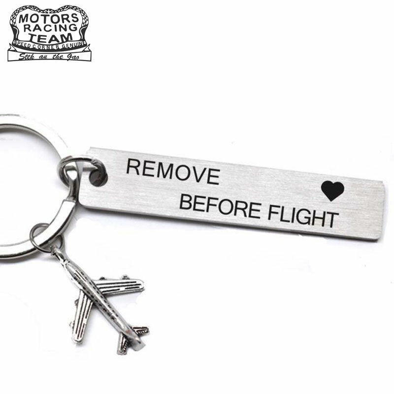 CLELO Bagage Tag gegraveerd Rmove voordat Vlucht Metalen bagage tags voor Flight Crew Pilot Luchtvaart Minnaar Reizen Accessoires