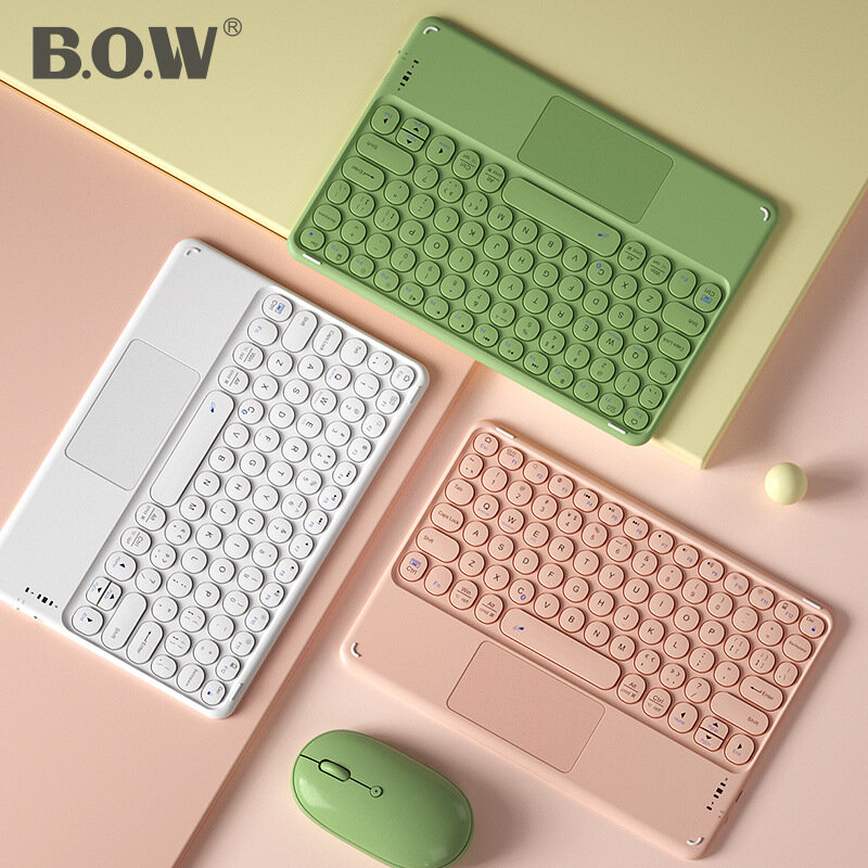 BOW Touch Tastatur Universal für Tablet 9 Inch -11 Zoll, iPad Tastatur für Air 1/2, iPad pro 10.2 "10.5" 10.9 "11"