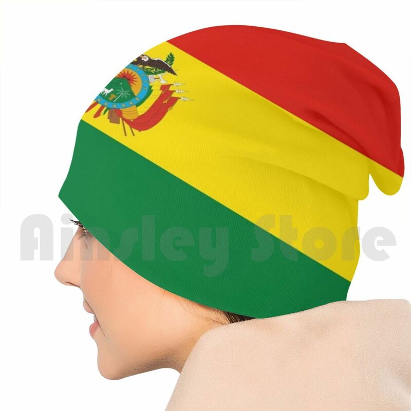 ธงของหมวกถักนิตติ้งหมวก2557หมวกลายธงชาติโบลิเวีย