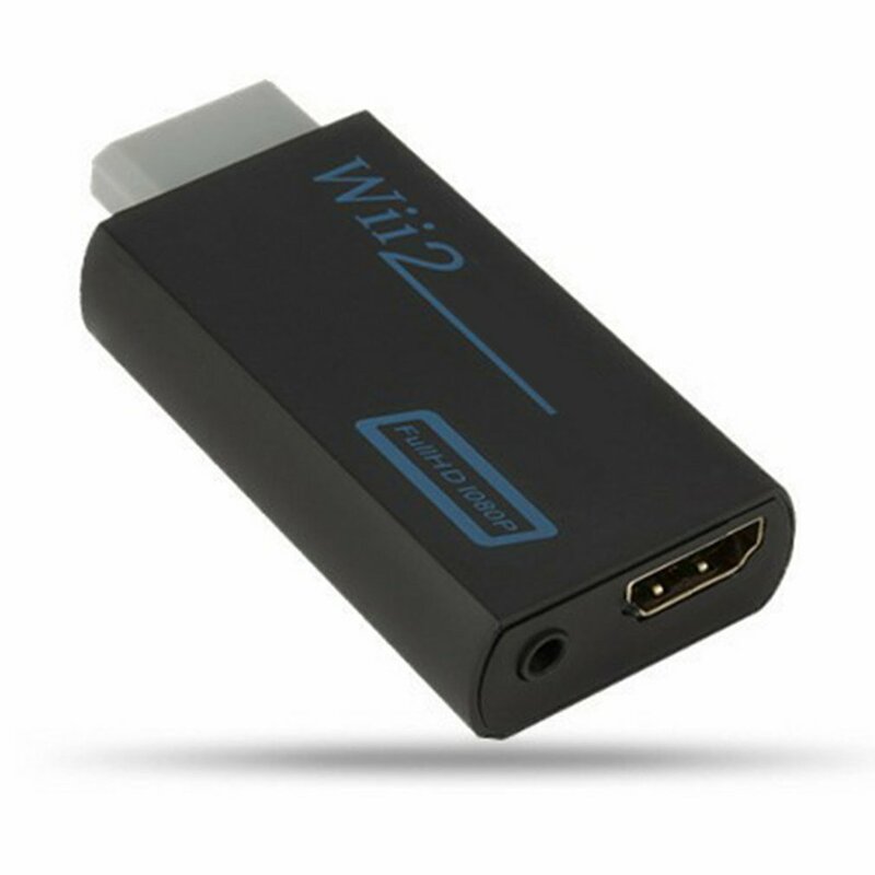 1080P Wii преобразователь адаптер Wii 2 в HDMI-совместимый преобразователь Full HD 3,5 мм аудио для ПК ТВ HD ТВ монитора дисплея аудиовыход