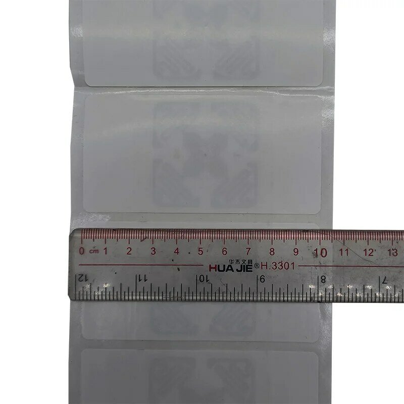 Étiquette autocollante en papier de cuivre blanc avec jeu de puces figuré Impjin, taille d'étiquette personnalisée, RFID UHF, H47, 110x50 ou 110x90