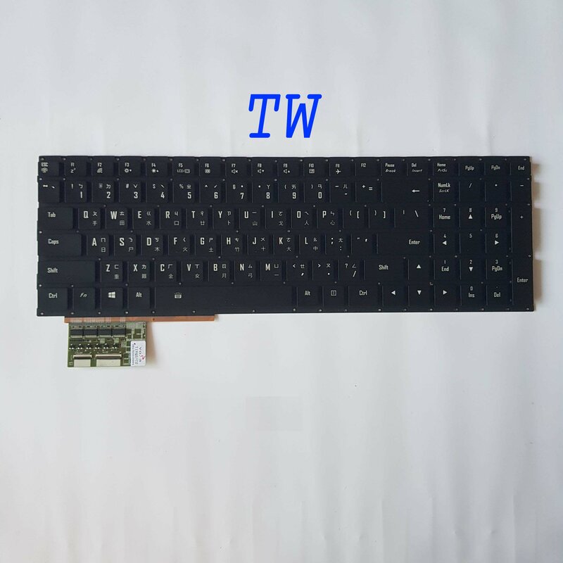 Английская английская полупрозрачная клавиатура для Gigabyte для AERO 15 US TW без рамки