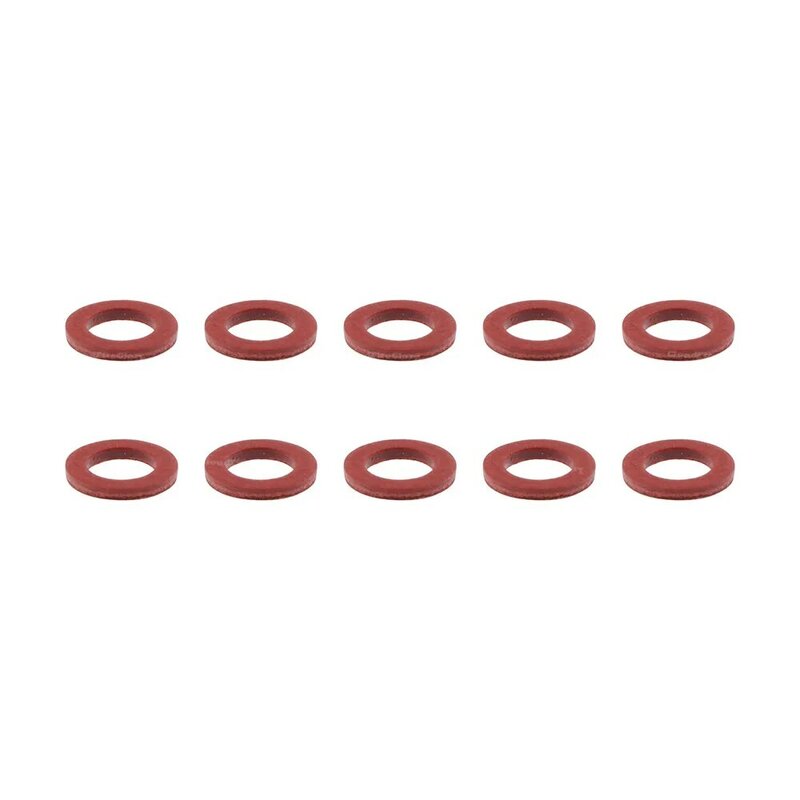 CloudFireGlory 90430-08020-00 90430-08003 10Pcs Lower Unit Oil Drain Screw Gasket Red  Plastic For Yamaha 1984-
