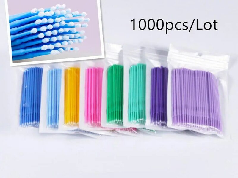 1000PCS up paint micro brush tips auto mini head brush ricambi auto head mini spray car Applicator Stick