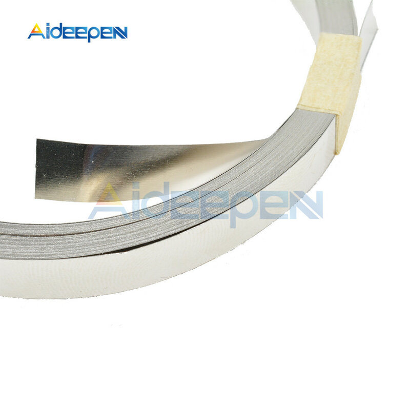 10m 18650 Li-ion Battery Nickel Sheet Plate Nickel Plated Steel Belt Strip Connector for Spot Welding Machine 0.1x3/4/5/7/8/10mm