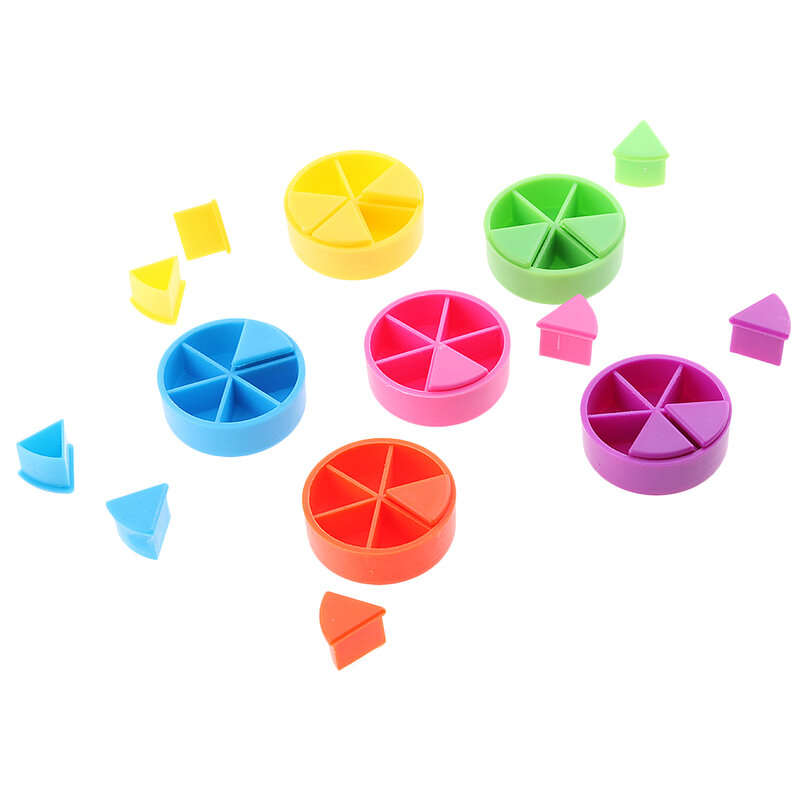 Triangle Pursuit Game Pieces para crianças, Pie Wedges Set, Desenvolvimento Inteligente, 42X