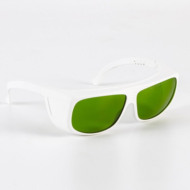 Laser Safety Glasses for  680-1100nm O.D 7+ CE  Included 755 780 808 810 980 1064nm 1080nm Lasers , Wide white Frame