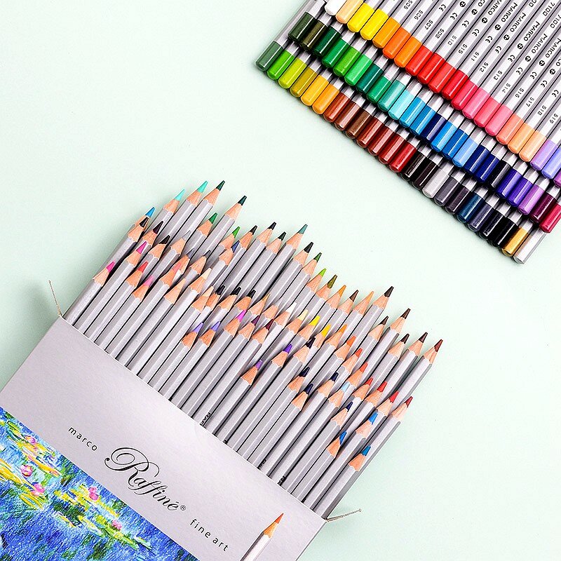 Marco Professional Oil Colored Pencil Painting Set Non-toxic Lead-free Sketching Pencil Writing Pen Kids Gift School Supplies