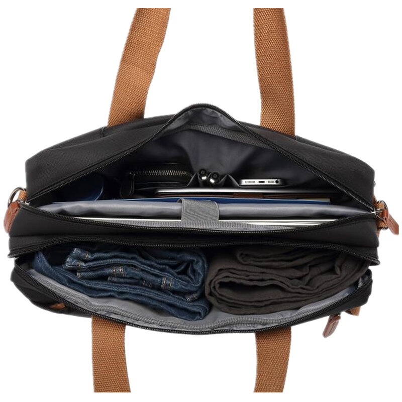 Mochila conversível impermeável, mochila laptop estudante, viagens de negócios, nylon, 15,6 ", 17,3", novo, moda, 2023