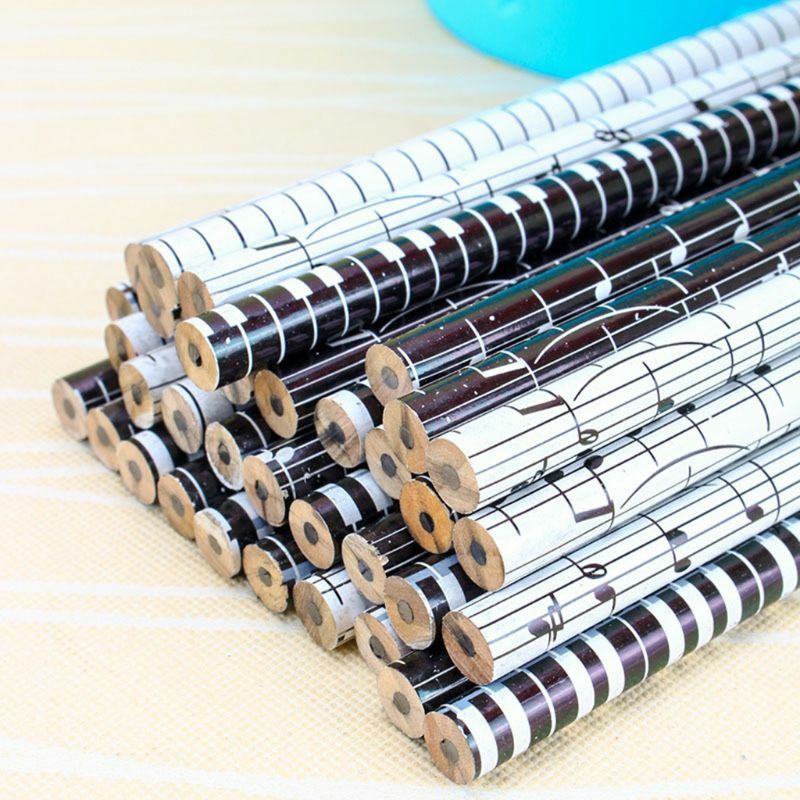 음표 연필 2B 표준 라운드 연필, 피아노 노트 쓰기 그리기 도구 문구, 학교 학생 선물, 36 개