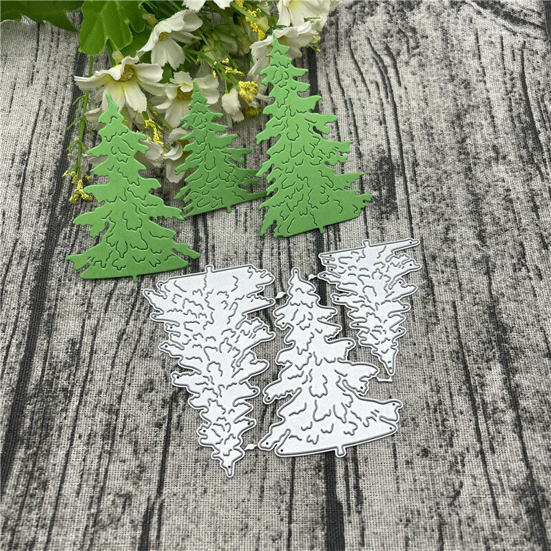 Merry Christmas Tree Metal Cutting Dies For DIY Scrapbooking Album Embossing Paper Cards Decorative Crafts