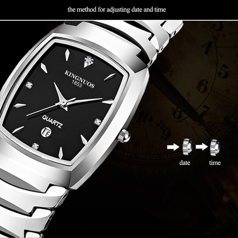 Relógio de negócios masculino montre homme reloj hombre 2021 masculino relógio de quartzo à prova dluxury água