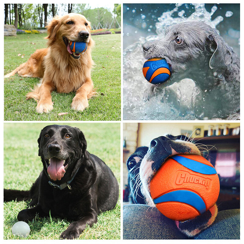 HOOPET-juguete masticable para perro, juguete de goma Natural no tóxica para mascotas, juguete para masticar con sonido, pelota divertida para perros pequeños y grandes