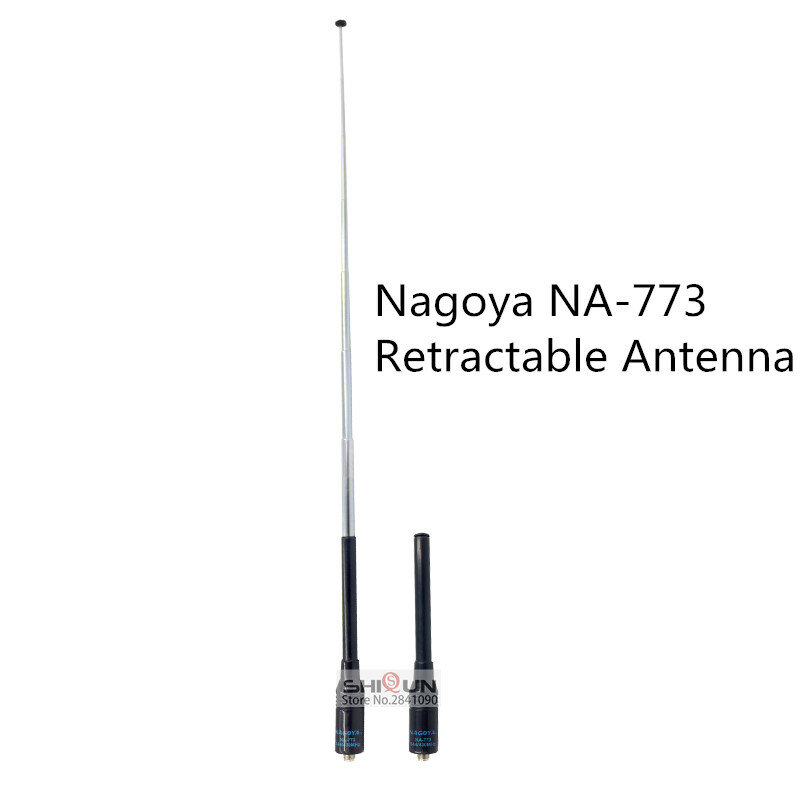 Antenne télescopique Nagoya NA-773 SMA pour talkie-walkie féminin, pour BaoFeng UV-5R UV-82 BF-888S UV-10R, antennes double bande VHF UHF