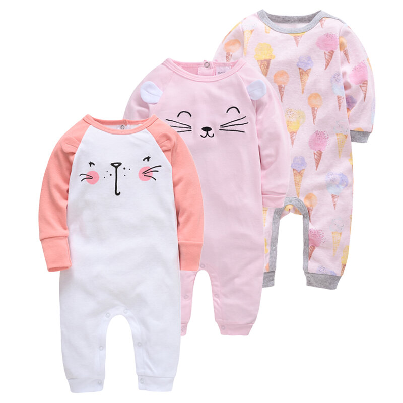 3pcs 5pcs Pyjamas Newborn Girl Boy Pijamas bebe fille Cotton Breathable Soft ropa bebe Newborn Sleepers Baby Pjiamas