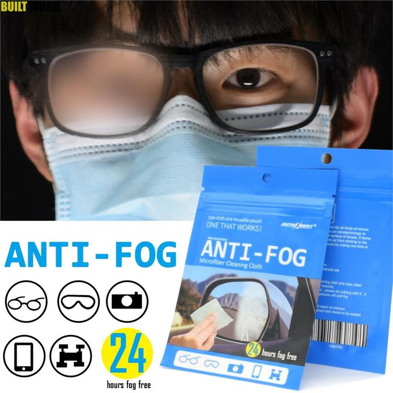 Toalhetes Reutilizáveis Anti-Fog Lens, Anti-Fog Glasses Lens Cloth, Limpador de Máscara, Desembaçador De Espelho Retrovisor De Carro, Esporte Óculos De Natação, Capacete